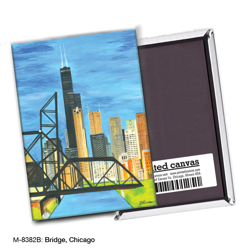 Bridge, Chicago, Magnet (M-8382B), blank, printedcanvas.com