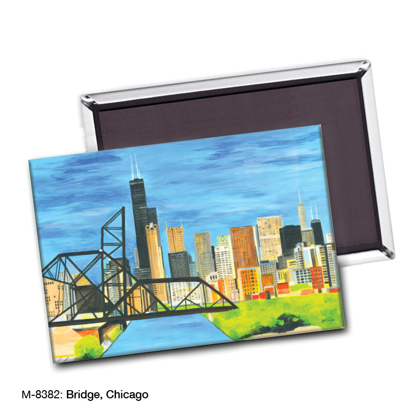 Bridge, Chicago, Magnet (M-8382C), blank, printedcanvas.com