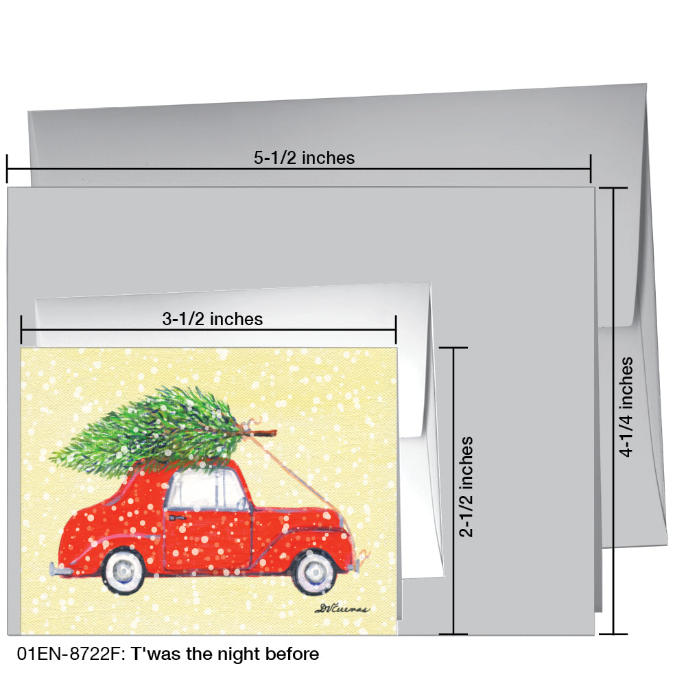 T'was the night before, Greeting Card (8722F), Enclosure, www.printedcanvas.com