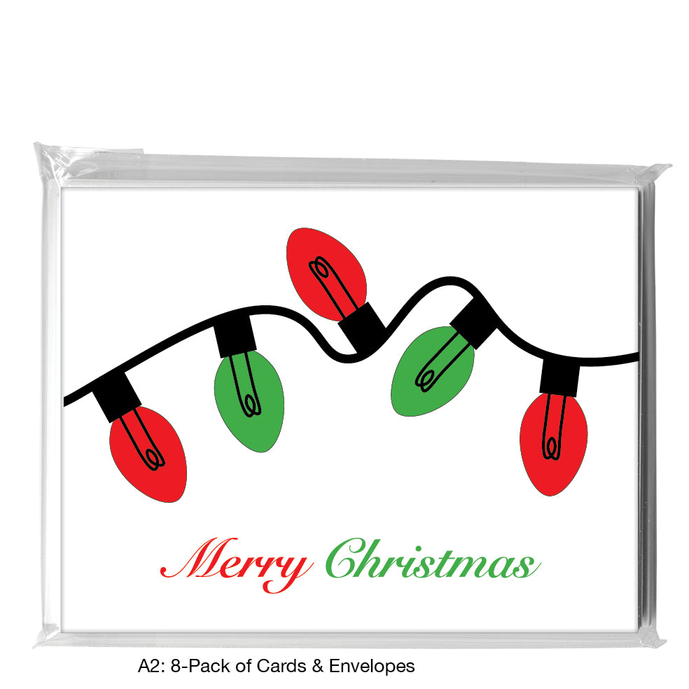 Twinkling Lights, Greeting Card (8436C), A2 8-Pack, printedcanvas.com
