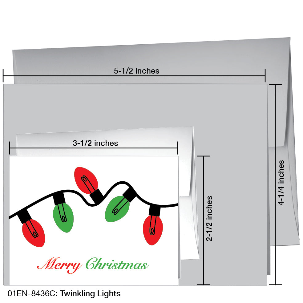 Twinkling Lights, Greeting Card (8436C), Enclosure, printedcanvas.com