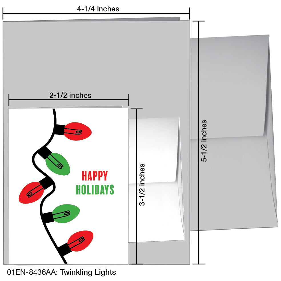 Twinkling Lights, Greeting Card (8436AA), Enclosure, printedcanvas.com
