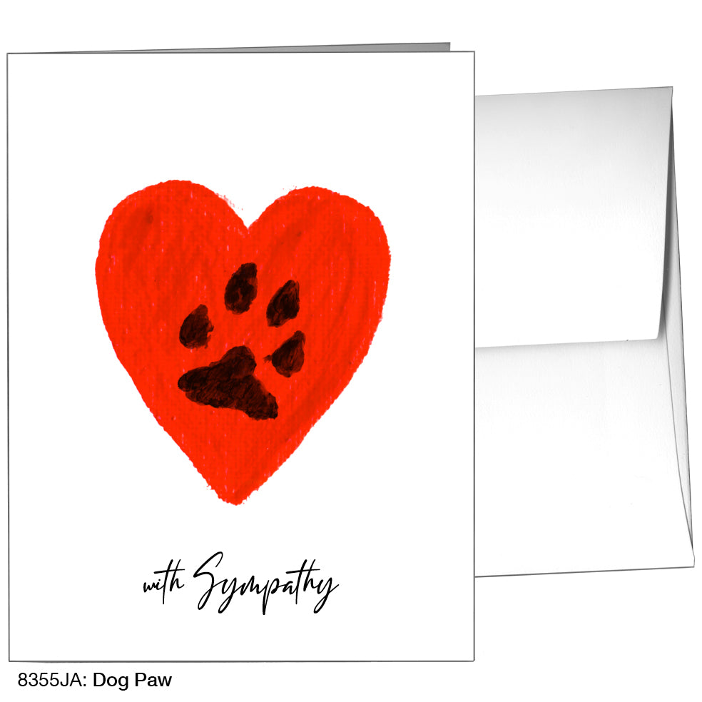 Dog Paw, Greeting Card (8355JA), A2, printedcanvas.com