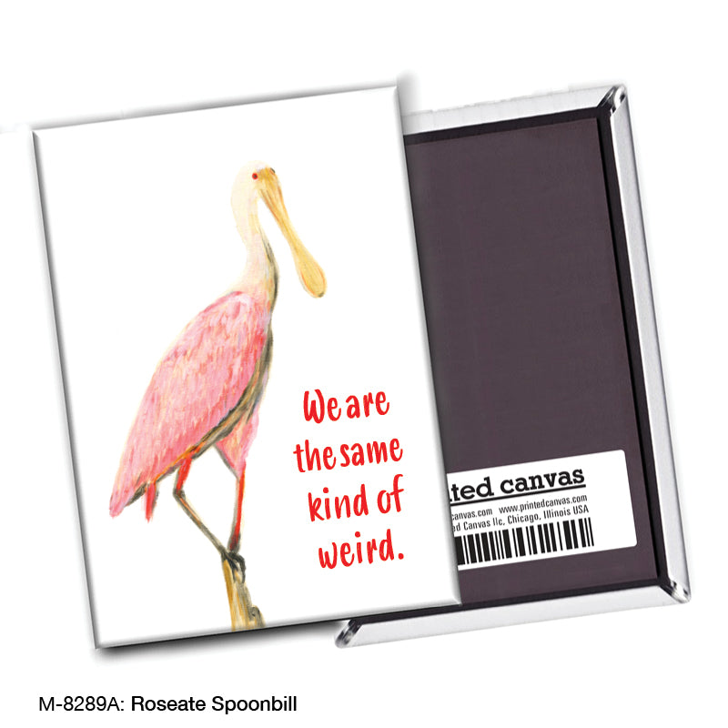 Roseate Spoonbill, Magnet (M-8289A), front, printedcanvas.com