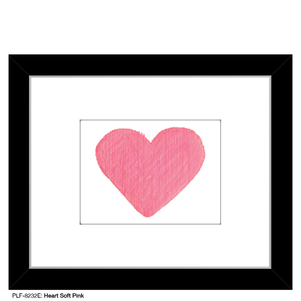 Heart Soft Pink, Print (#8232E) - Printed Canvas