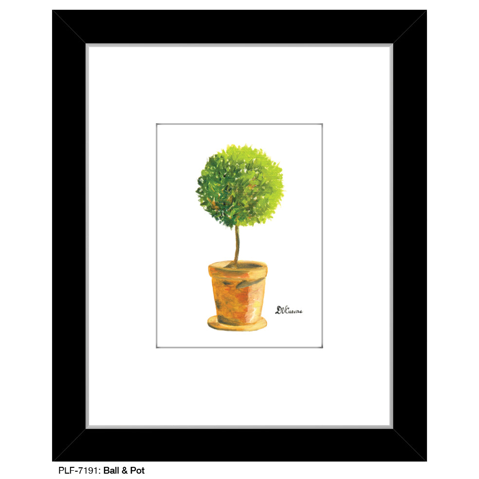 Ball & Pot, Print (#7191A), Print Matted, www.printedcanvas.com