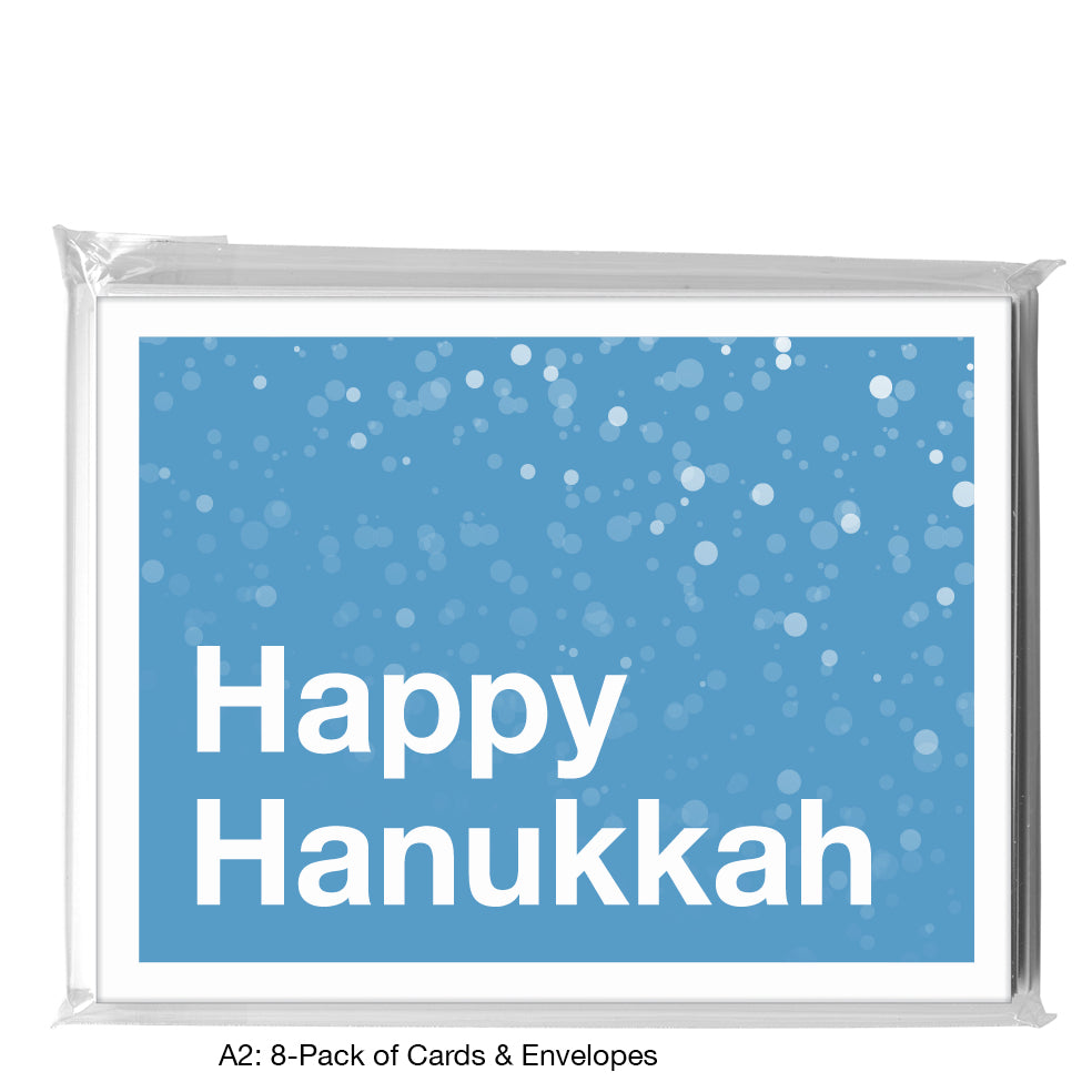 Happy Hanukkah, Greeting Card (8472D), A2 8-Pack, printedcanvas.com