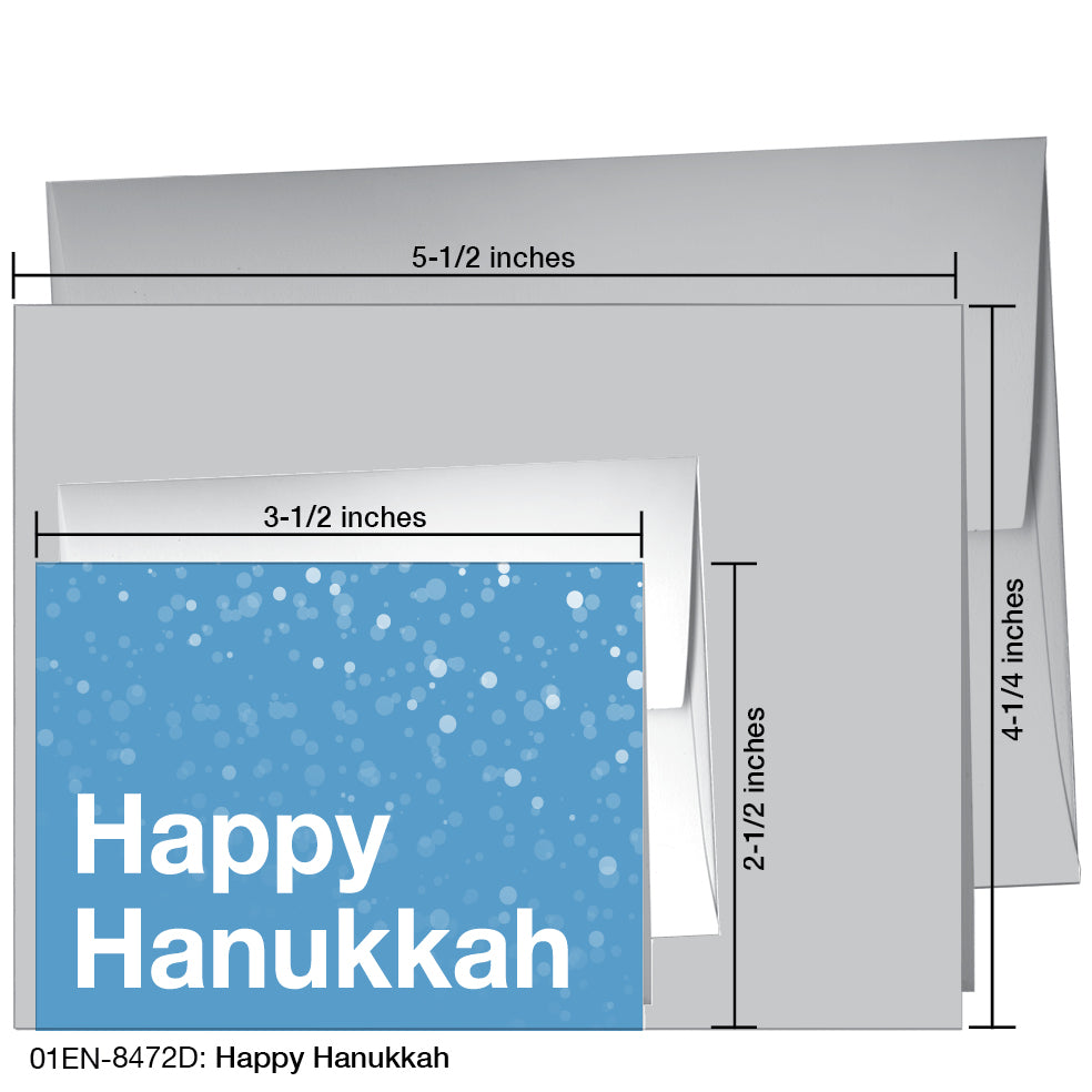 Happy Hanukkah, Greeting Card (8472D), Enclosure, printedcanvas.com