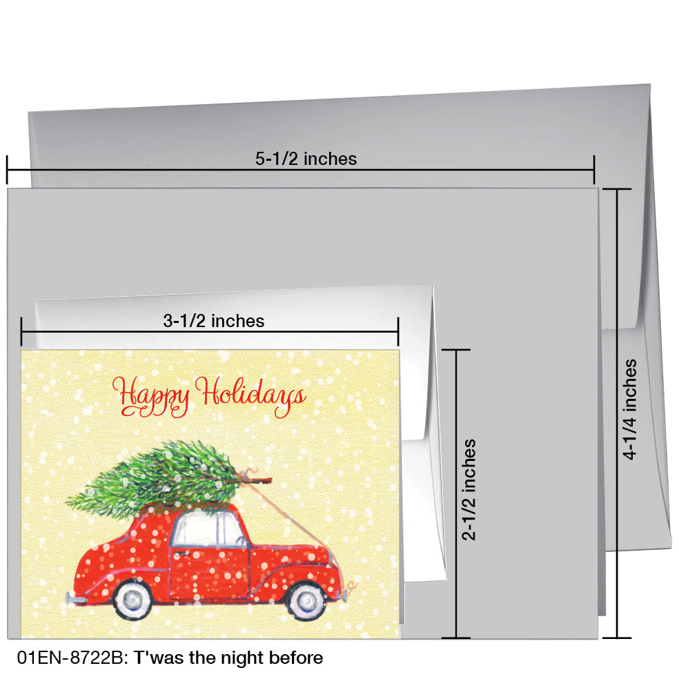 T'was the night before, Greeting Card (8722B), Enclosure, printedcanvas.com