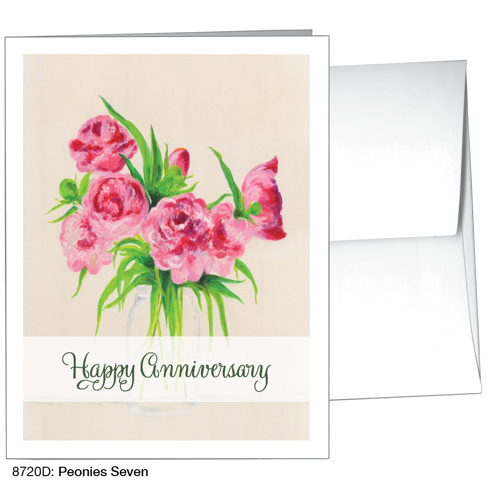 Peonies Seven, Greeting Card (8720D), A2, printedcanvas.com