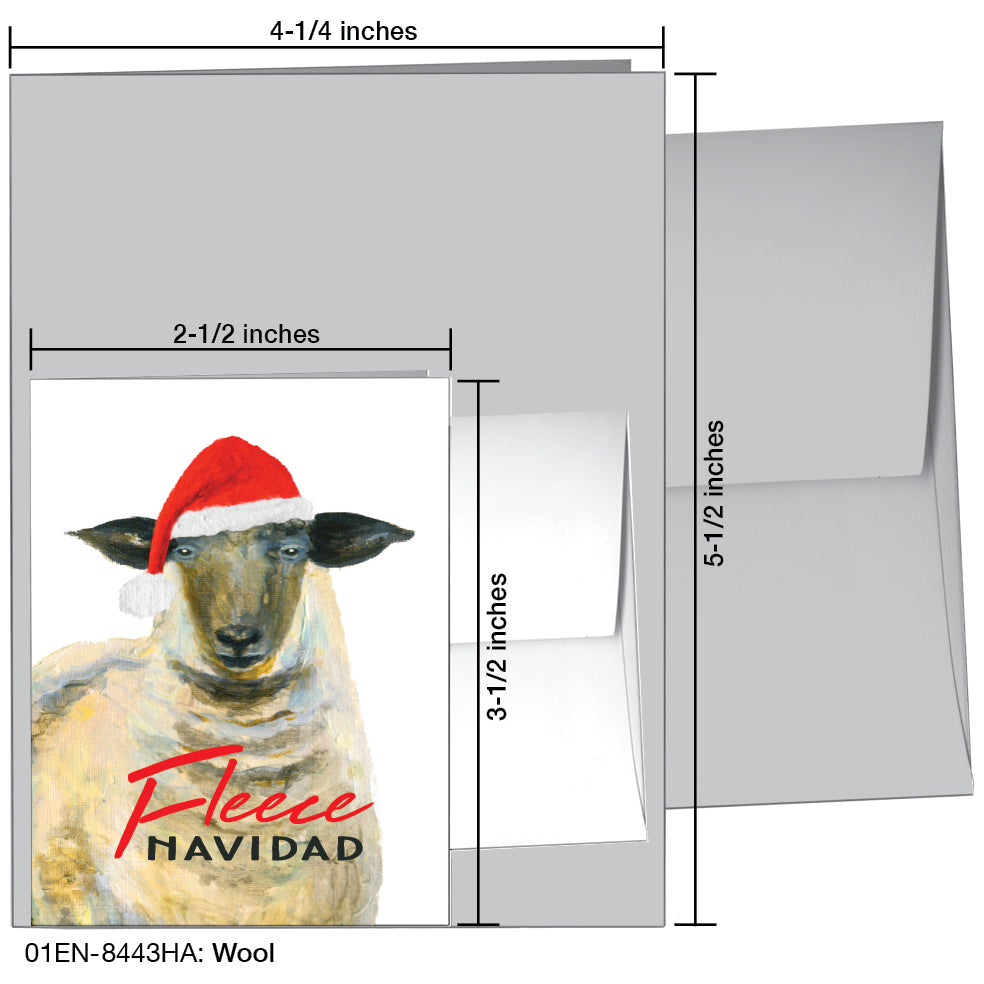 Wool, Greeting Card (8443HA), Enclosure, www.printedcanvas.com