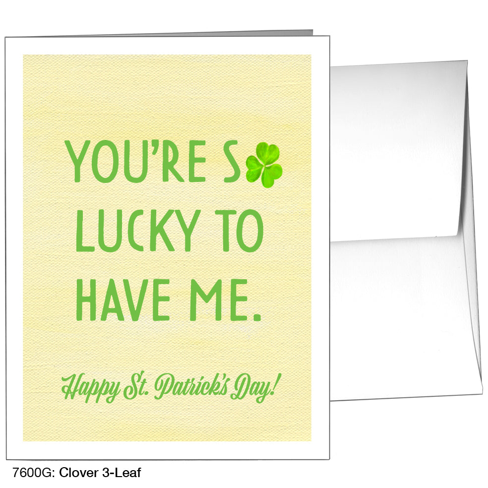 Clover 3-Leaf, Greeting Card (7600G), A2, printedcanvas.com