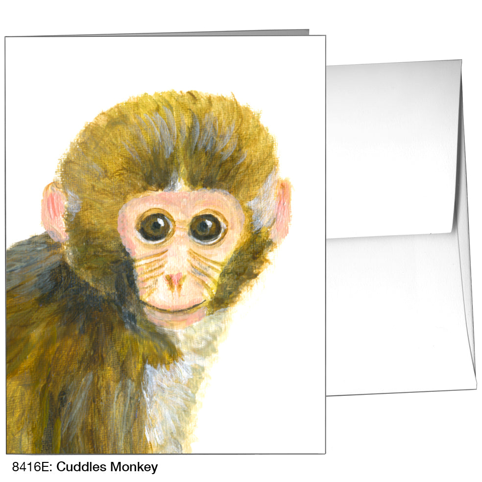 Cuddles Monkey, Greeting Card (8416E), A2, printedcanvas.com