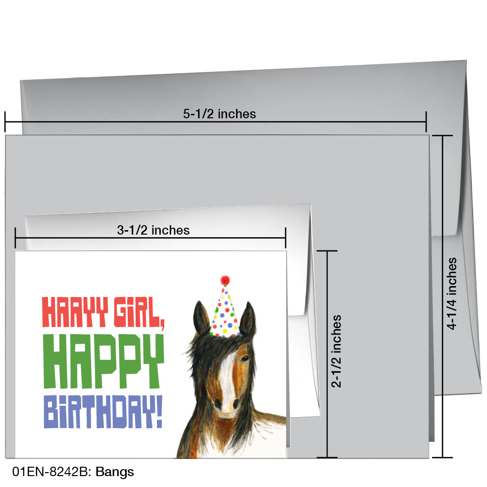 Bangs, Greeting Card (8242B), Enclosure, www.printedcanvas.com