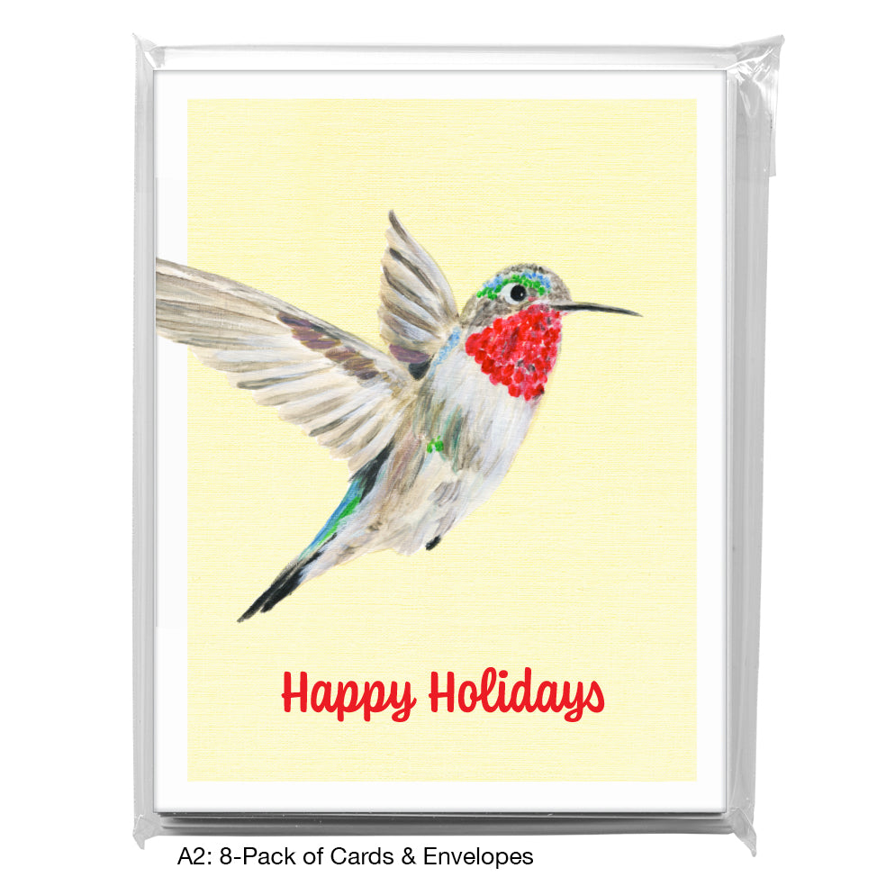 Anna's Hummingbird, Greeting Card (8213F), A2 8-Pack, printedcanvas.com