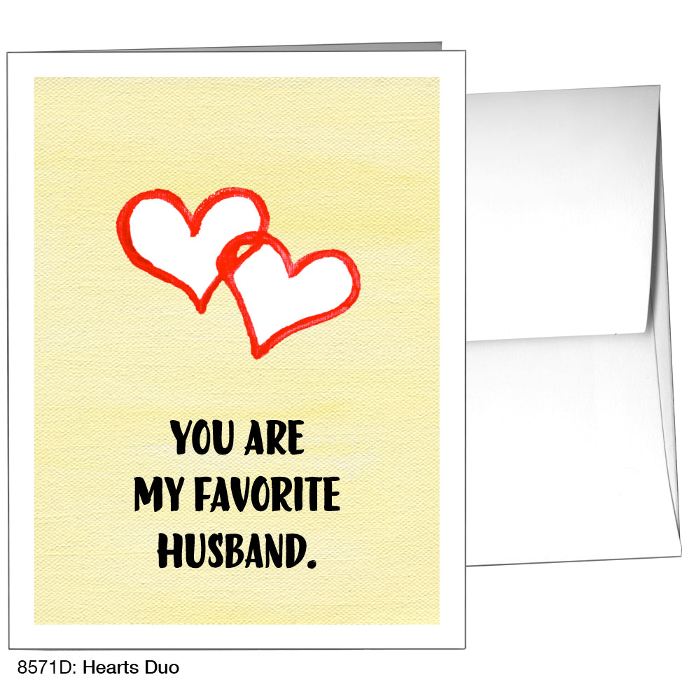 Hearts Duo, Greeting Card (8571D), A2, printedcanvas.com