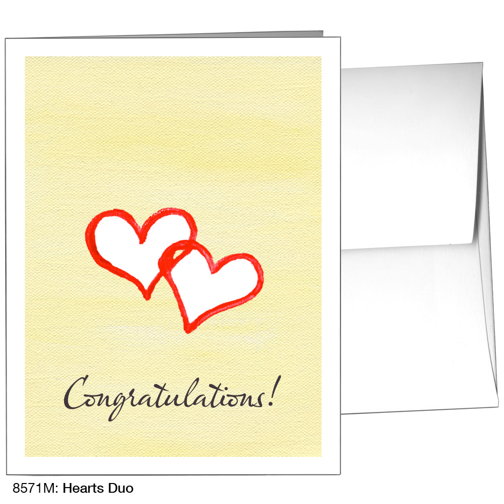 Hearts Duo, Greeting Card (8571M), A2, printedcanvas.com