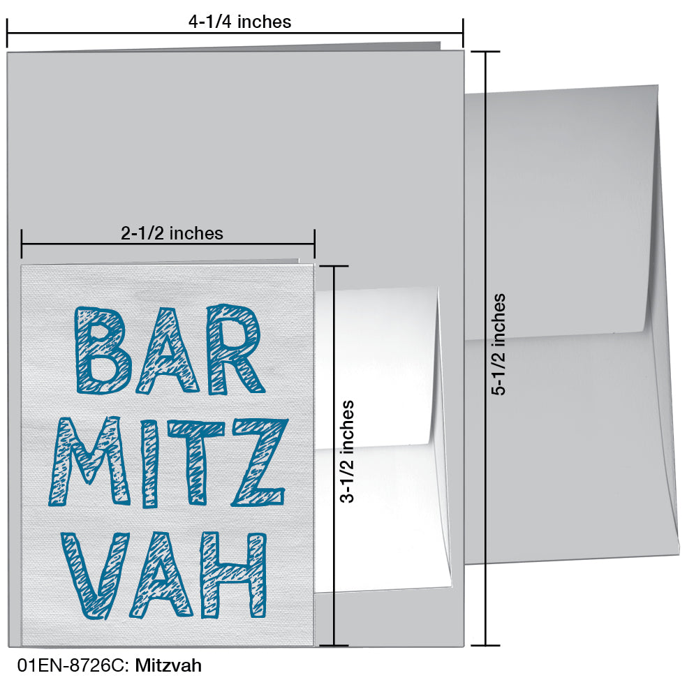 Mitzvah, Greeting Card (8726C), Enclosure, printedcanvas.com