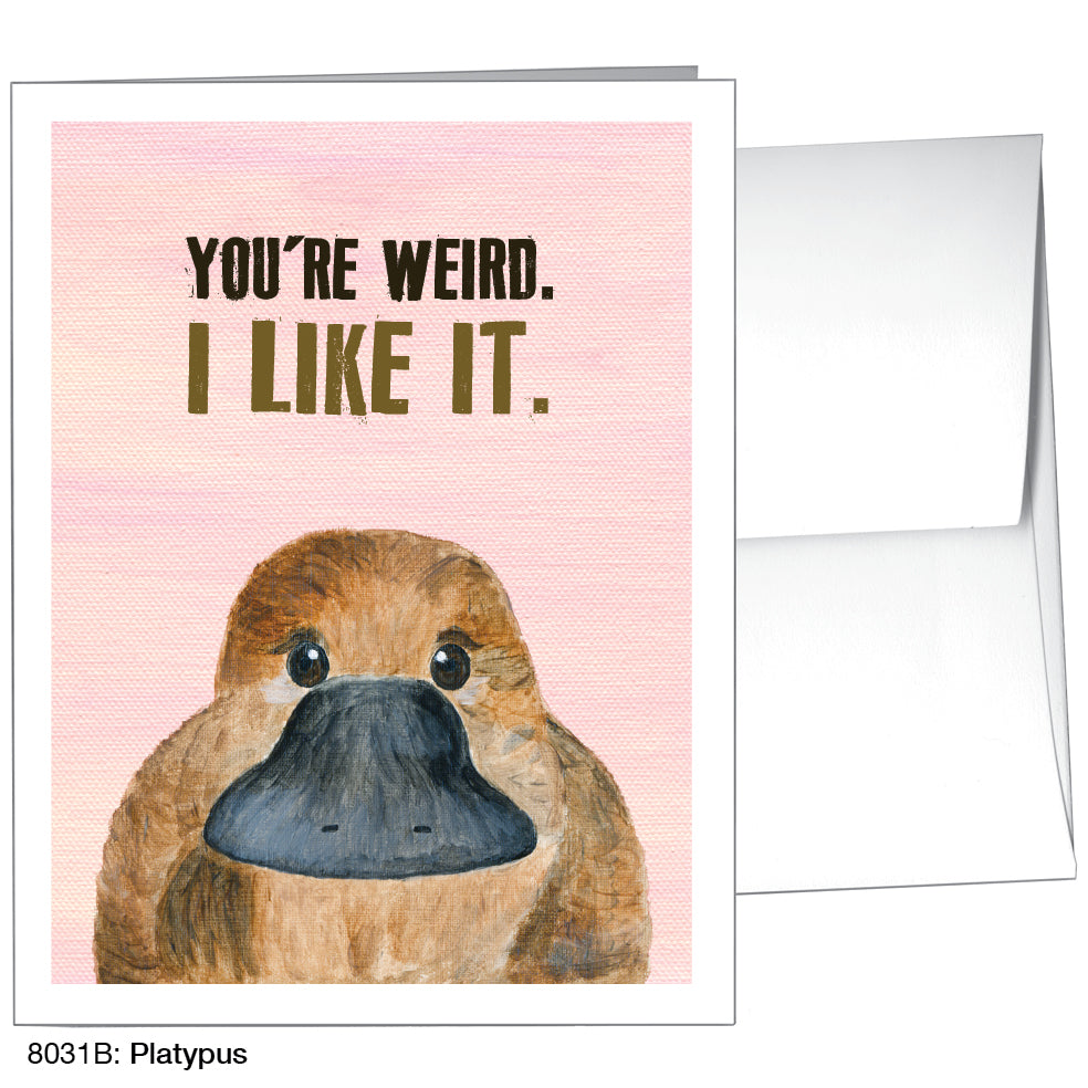 Platypus, Greeting Card (8031B), A2, printedcanvas.com