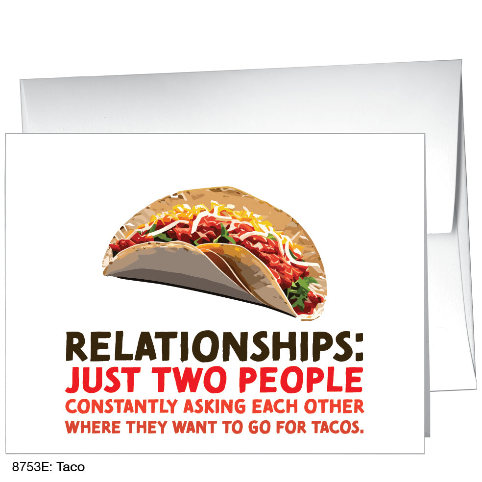 Taco, Greeting Card (8753E), A2 Card Front, www.printedcanvas.com