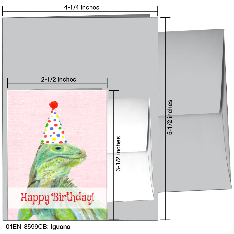 Iguana, Greeting Card (8599CB), Enclosure Card, www.printedcanvas.com