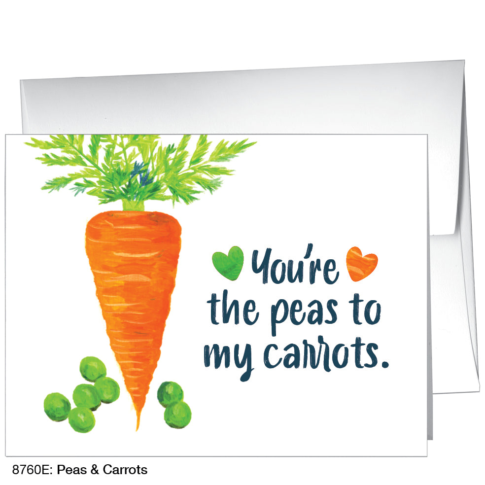 Peas & Carrots, Greeting Card (8760E), A2, printedcanvas.com