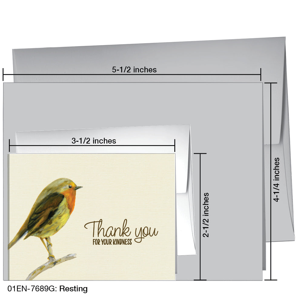 Resting, Greeting Card (7689G), Enclosure, printedcanvas.com