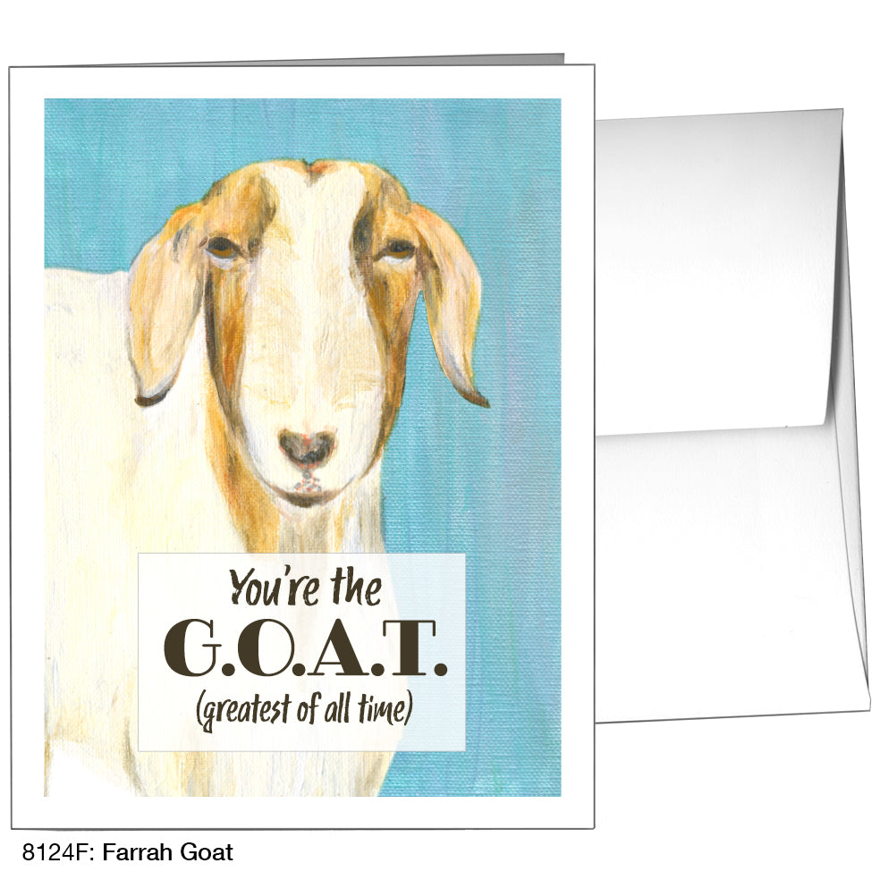 Farrah Goat, Greeting Card (8124F), A2, printedcanvas.com