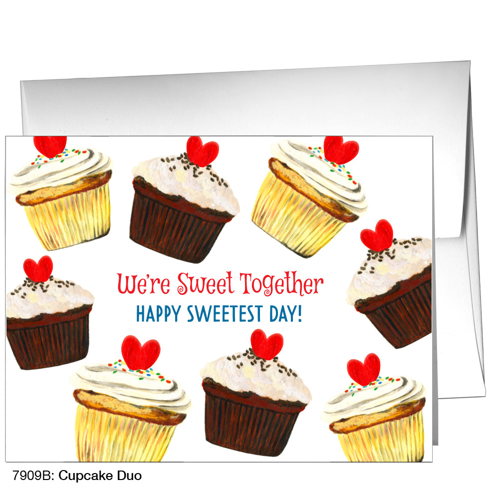 Cupcake Duo, Greeting Card (7909B), A2, printedcanvas.com