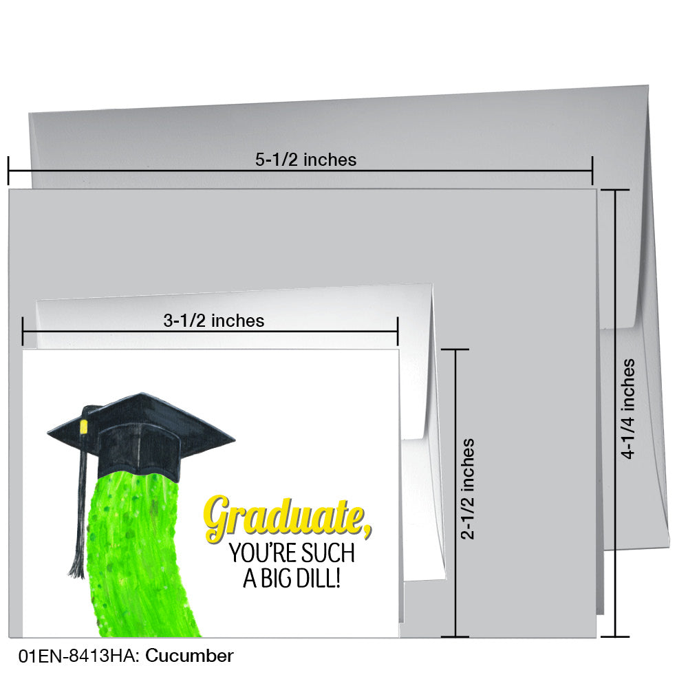 Cucumber, Greeting Card (8413HA), Enclosure, www.printedcanvas.com