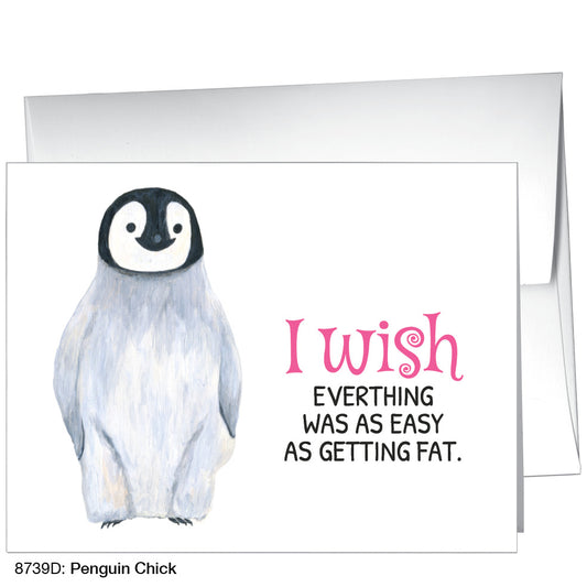 Penguin Chick, Greeting Card (8739D), Front, www.printedcanvas.com