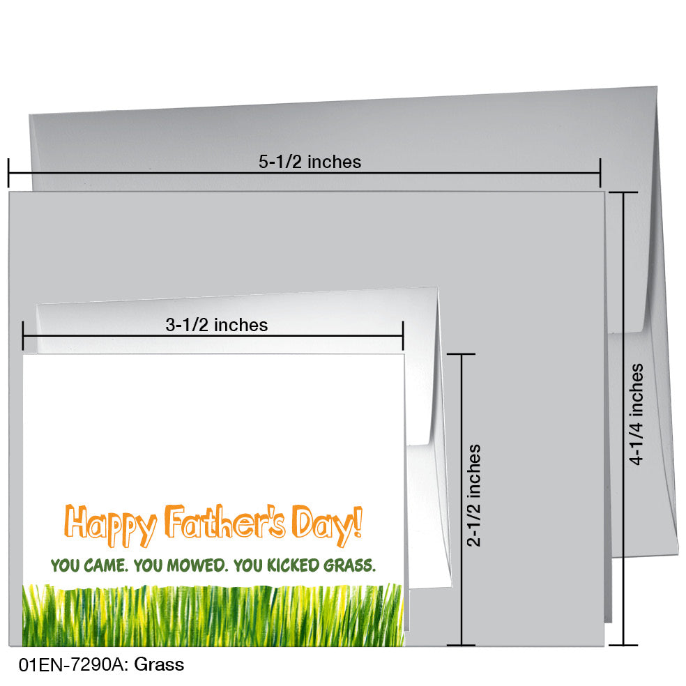 Grass, Greeting Card (7290A), Enclosure, www.printedcanvas.com