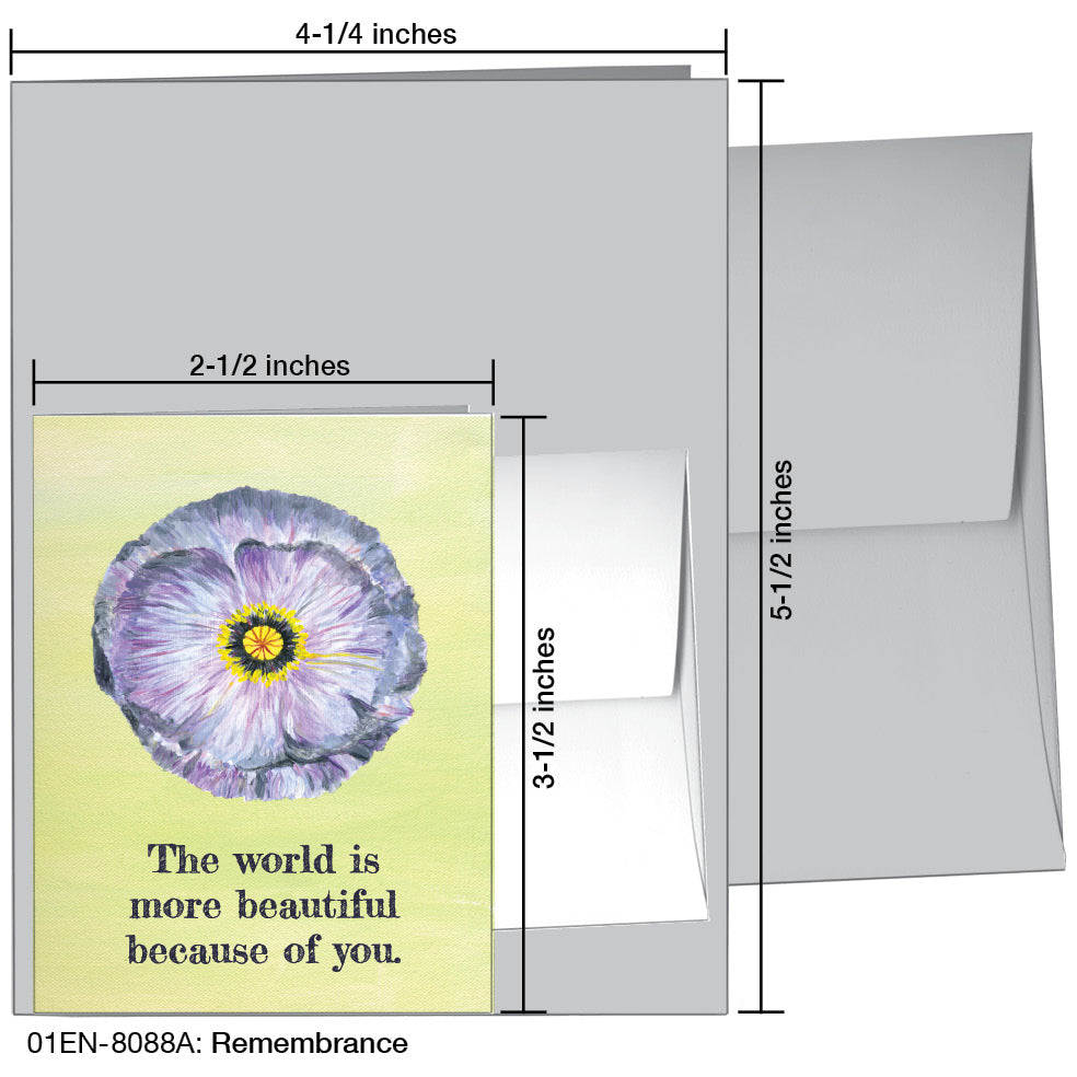 Remembrance, Greeting Card (8088A), Enclosure, www.printedcanvas.com