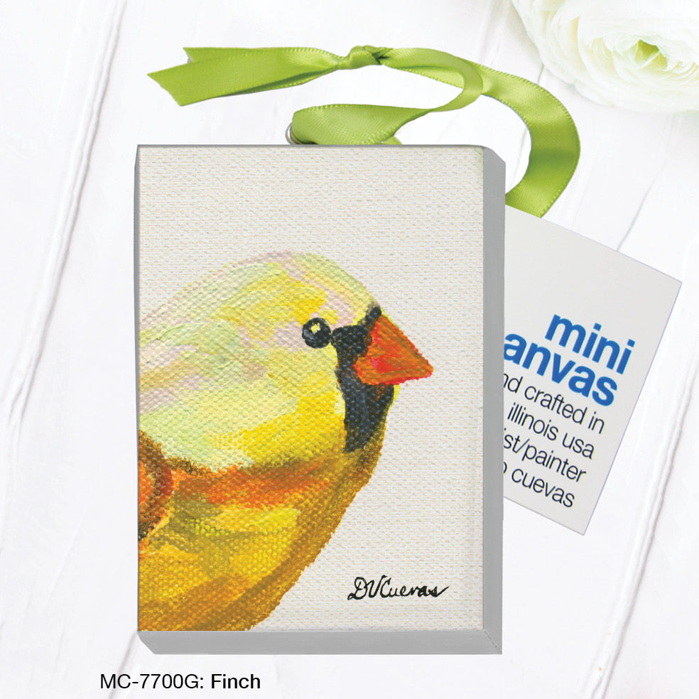 Finch, Mini Canvas (MC-7700G), Front, printedcanvas.com