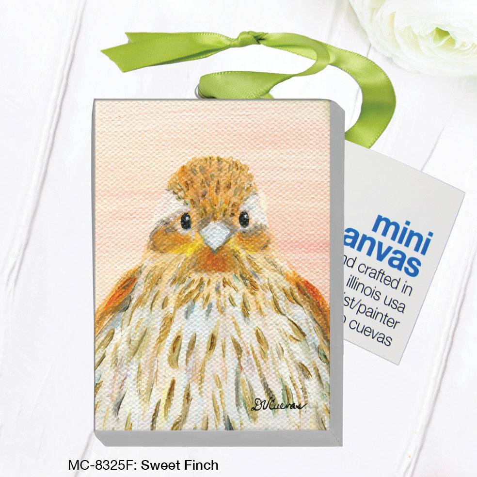 Sweet Finch, Mini Canvas (MC-8325F), Front, printedcanvas.com