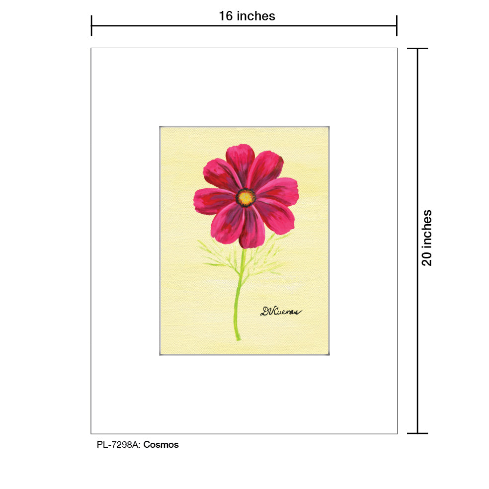 Cosmos, Print (#7298A) - Printed Canvas
