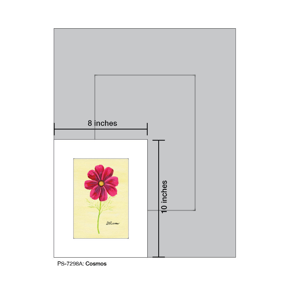 Cosmos, Print (#7298A) - Printed Canvas