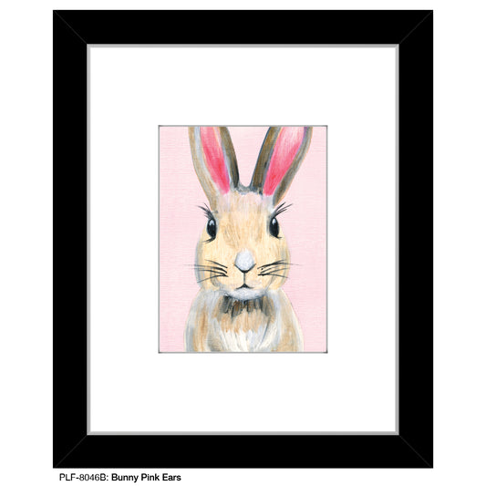 Bunny Pink Ears, Print (#8046B), Print Matted, www.printedcanvas.com