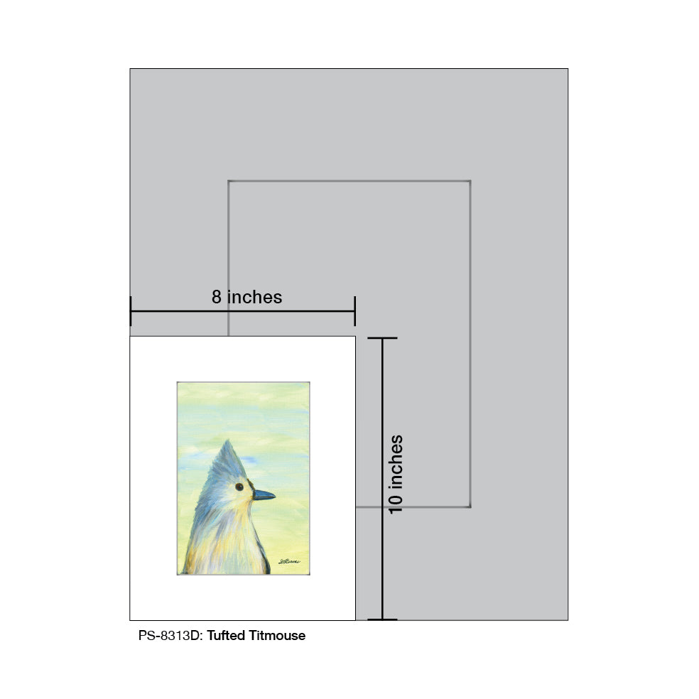 Tufted Titmouse, Print (#8313D), Print Matted, www.printedcanvas.com