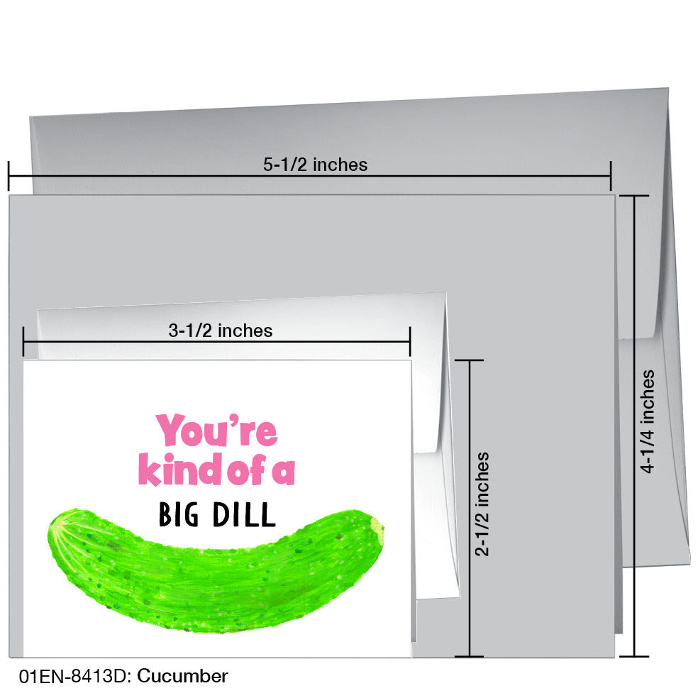 Cucumber, Greeting Card (8413D), Enclosure, printedcanvas.com