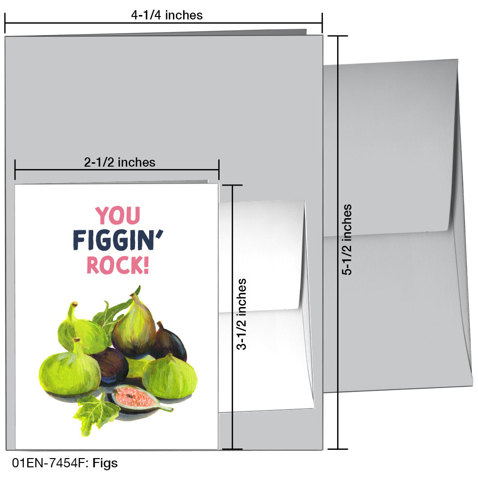 Figs, Greeting Card (7454F), Enclosure, www.printedcanvas.com