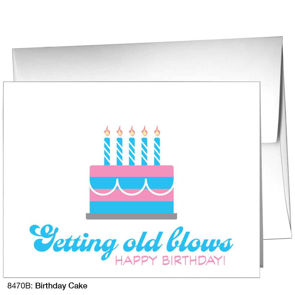 Birthday Cake, Greeting Card (8470B), A2, printedcanvas.com