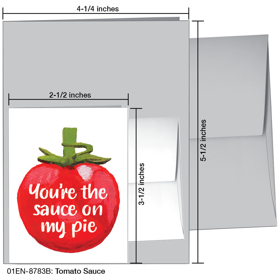 Tomato Sauce, Greeting Card (8783B), Enclosure, www.printedcanvas.com