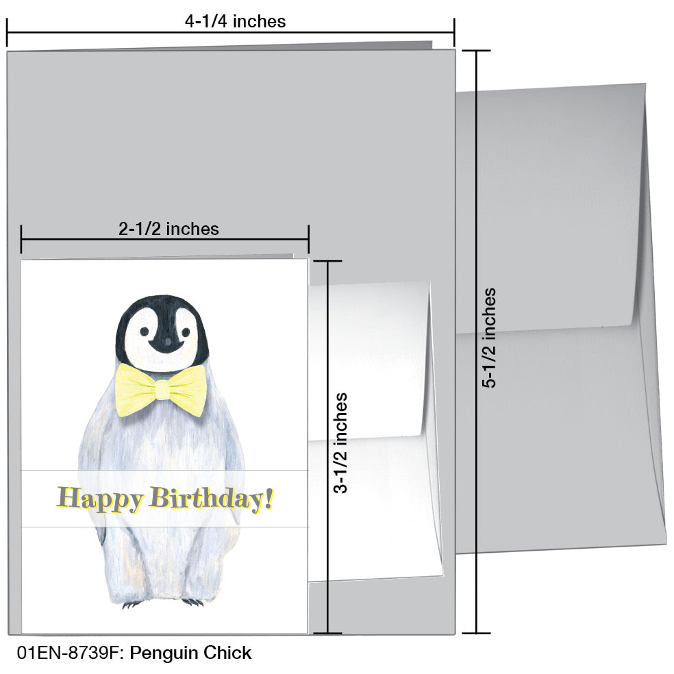 Penguin Chick, Greeting Card (8739F), Enclosure, printedcanvas.com