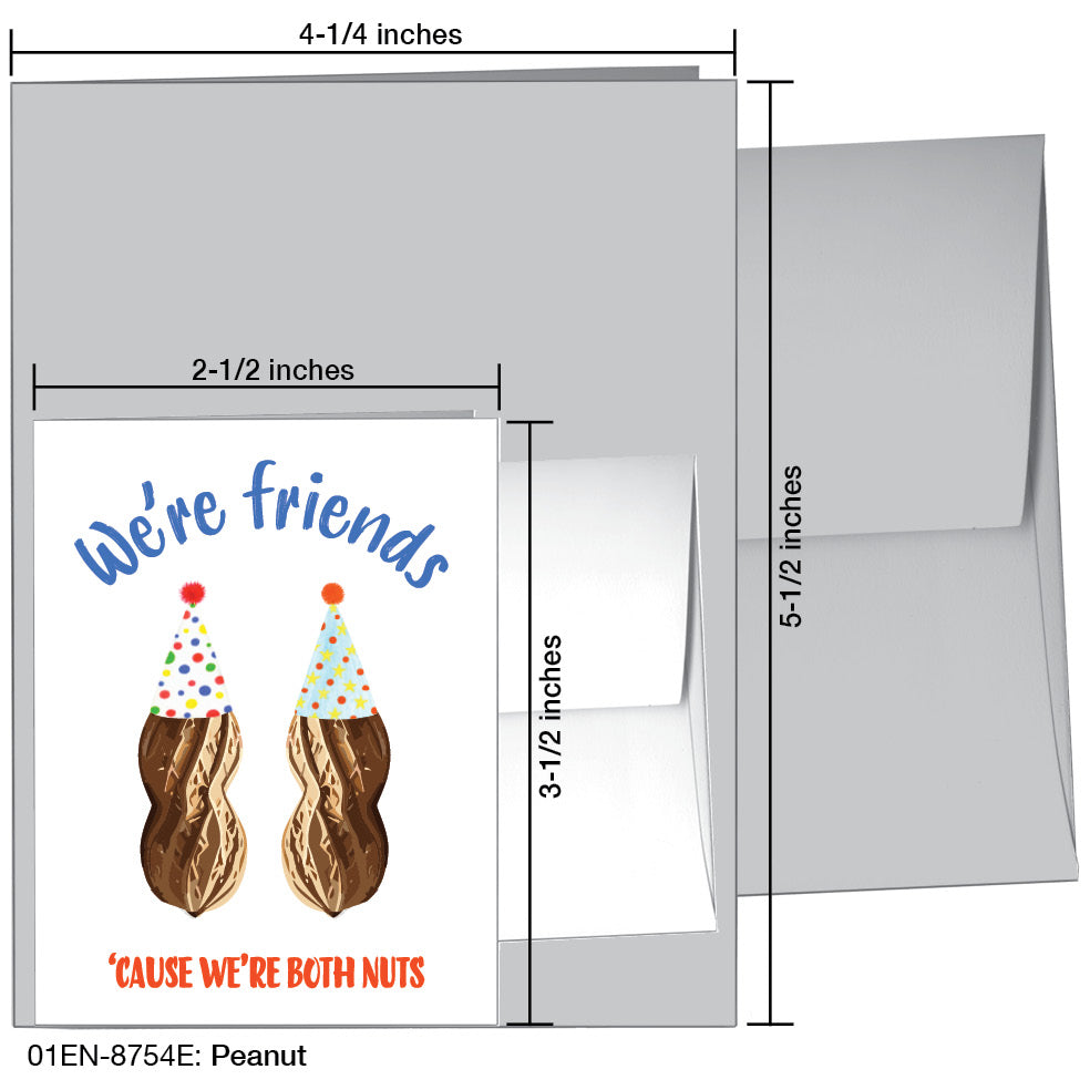 Peanut, Greeting Card (8754E), Enclosure, www.printedcanvas.com