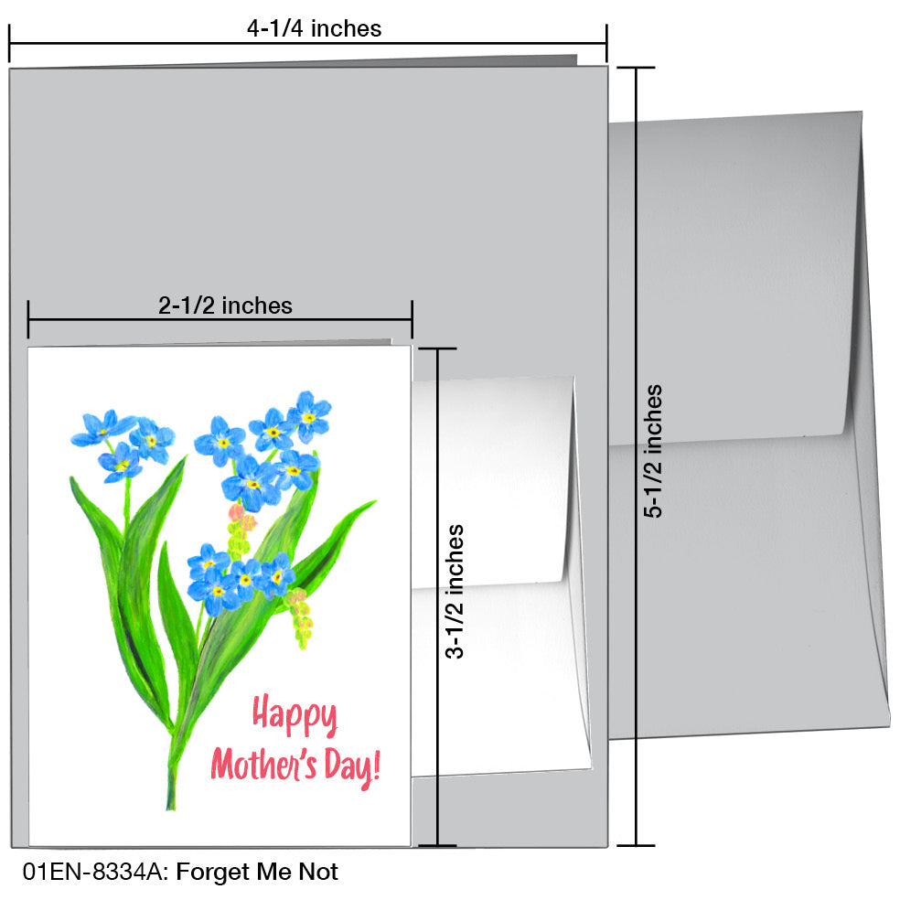 Forget Me Not, Greeting Card (8334A), Enclosure, www.printedcanvas.com