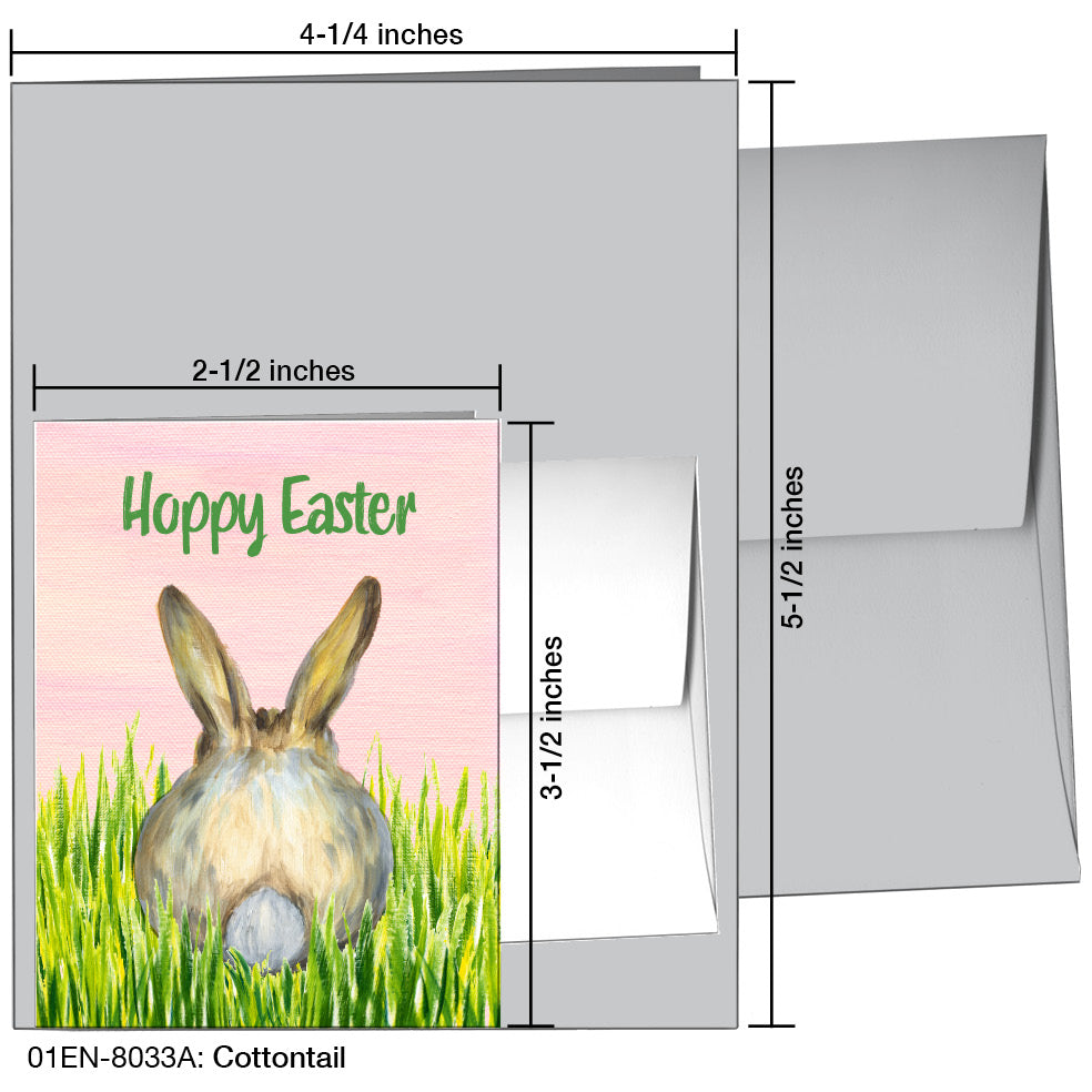 Cottontail, Greeting Card (8033A), Enclosure, www.printedcanvas.com