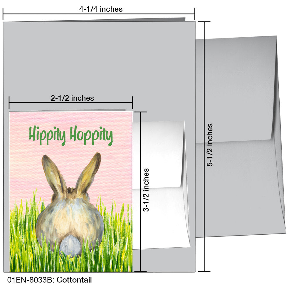 Cottontail, Greeting Card (8033B), Enclosure, www.printedcanvas.com