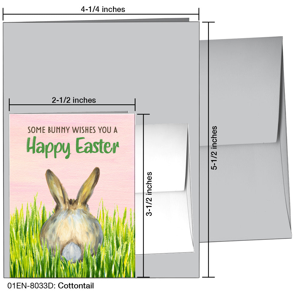 Cottontail, Greeting Card (8033D), Enclosure, www.printedcanvas.com