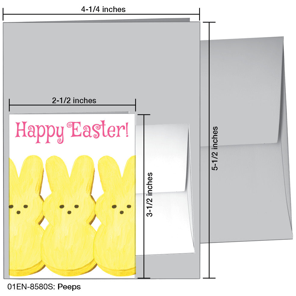 Peeps, Greeting Card (8580S), Enclosure, www.printedcanvas.com